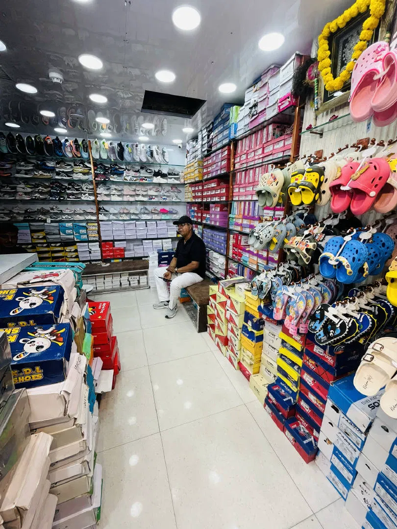 Kids shoe station photo